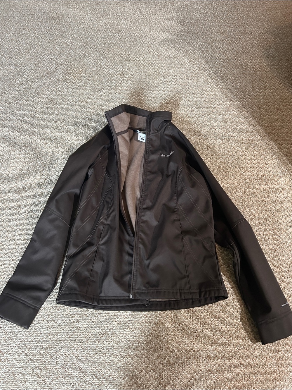 Columbia Dark Brown Performance Softshell Jacket